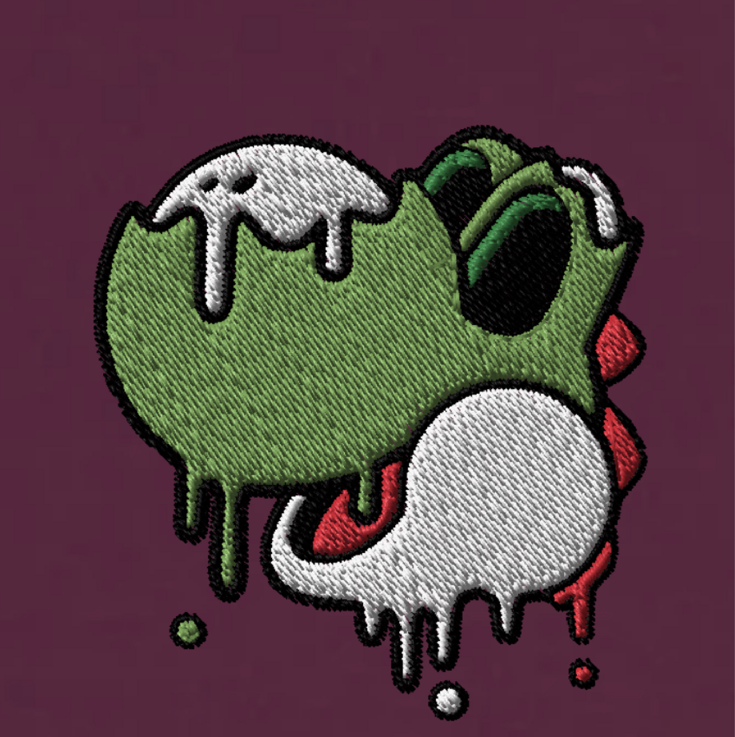 Melting Yoshi Embroidered Tee